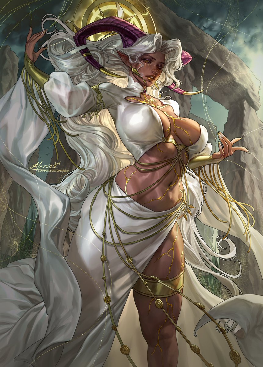 Fate quivered as her fingers pulled on its strings. She began to see the world of possibilities beyond the sight of mortal eyes. By <a href="/Aleriia_V/">Aleriia_V (Lera)</a>.