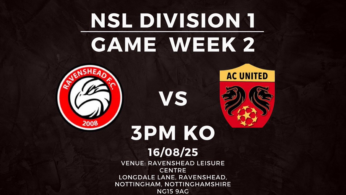 After a solid performance last week, we look to carry on as we host AC United at Cornwater.
🔴⚫️