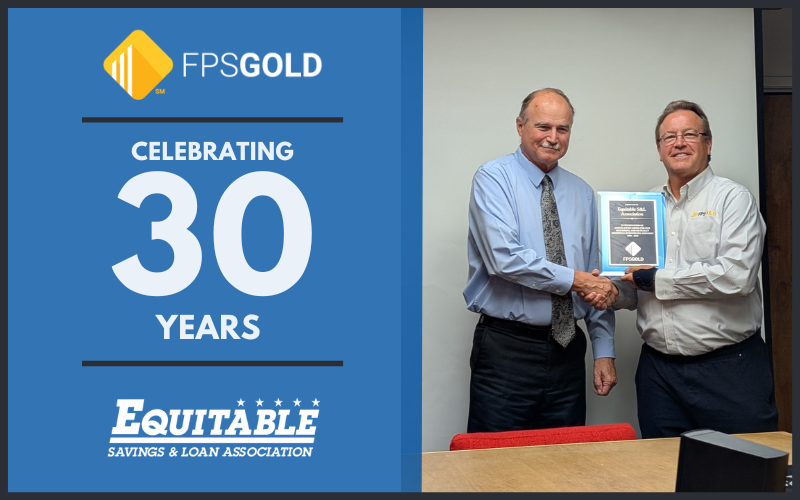 FPSGOLD's tweet photo. We're happy to announce that we just celebrated our 30th year with Equitable S&amp;L Association, located in Sterling, Colorado. A heartfelt thank you to Rich Robirds, President, and the entire Equitable team for trusting FPS GOLD as your partner for three decades. https://t.co/MeyCz1AV1g