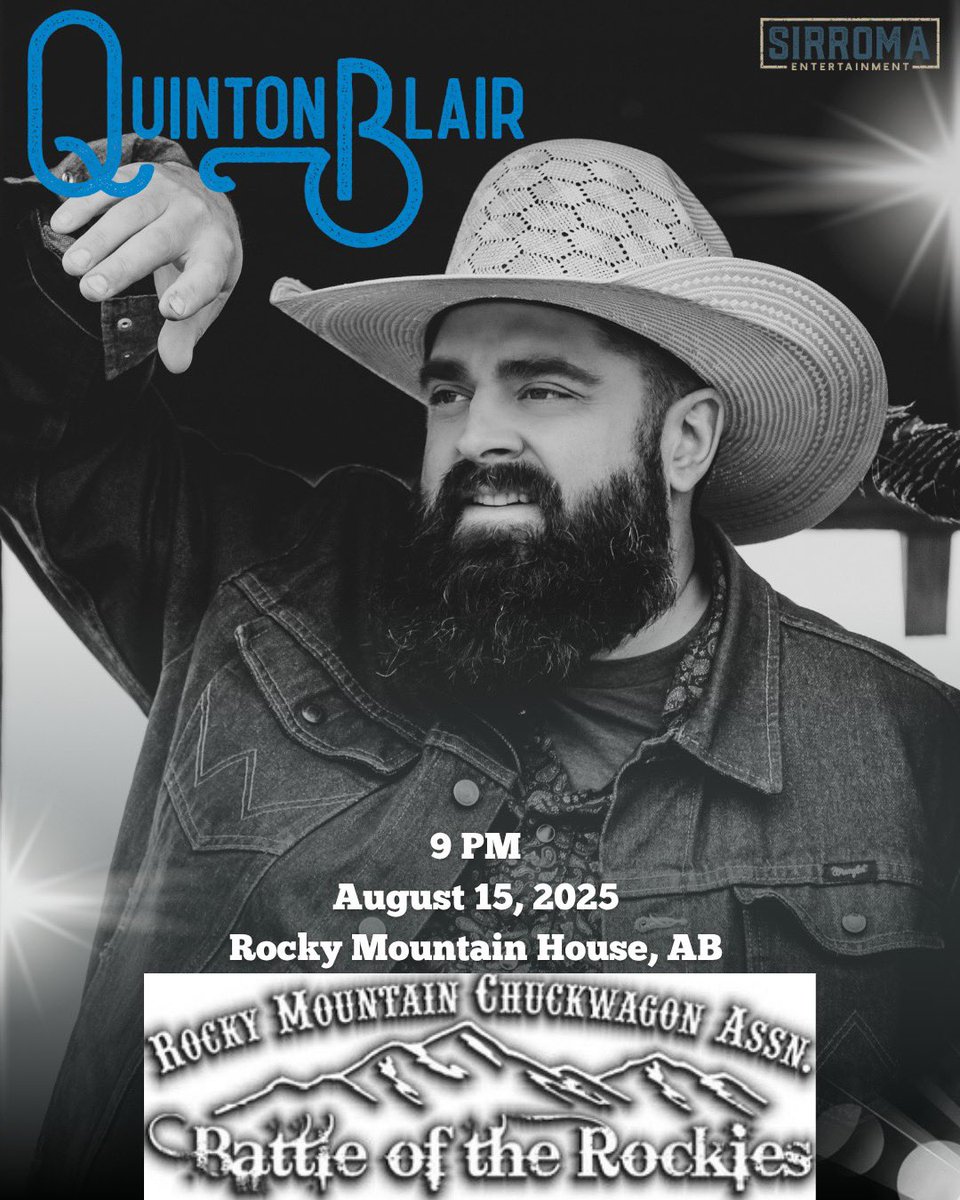 Get ready Rocky Mountain House we are coming for you tonight! Get ready to party Battle of the Rockies #chuckwagons #livemusic #dancing