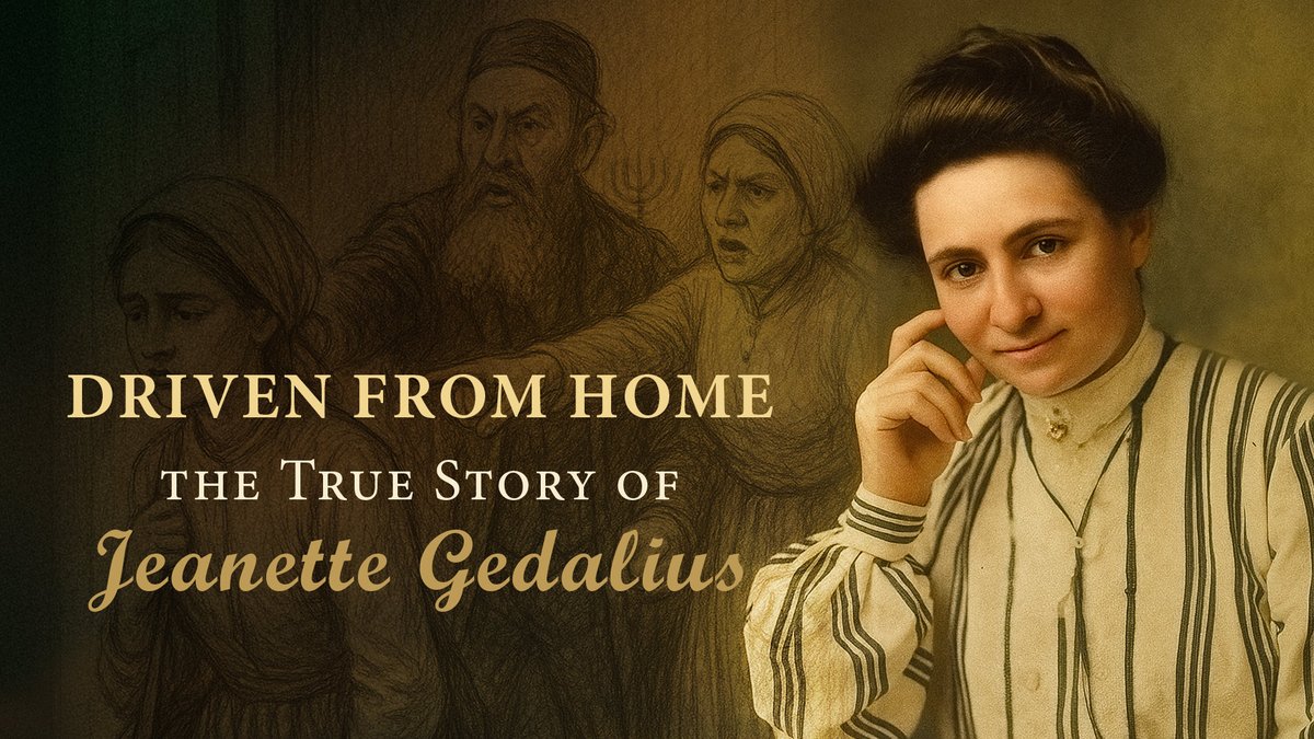 scroll_reader's tweet image. The true story of Jeanette Gedalius, a Jewish girl saved at fifteen and cast out at nineteen for following “the hanged One.” Thrust into the street by her own mother, she faced betrayal—yet found that God’s grace and faithfulness never fail. youtu.be/6aNbF140OK4