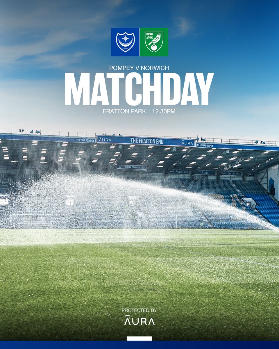 Pompey's tweet photo. Saturdays at Fratton Park are BACK. 💙 https://t.co/7WUWcHilhE