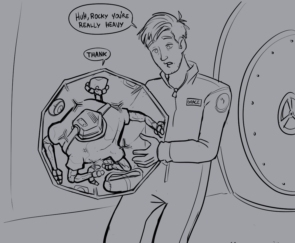 I have one more Project Hail Mary drawing in me after this one, I think