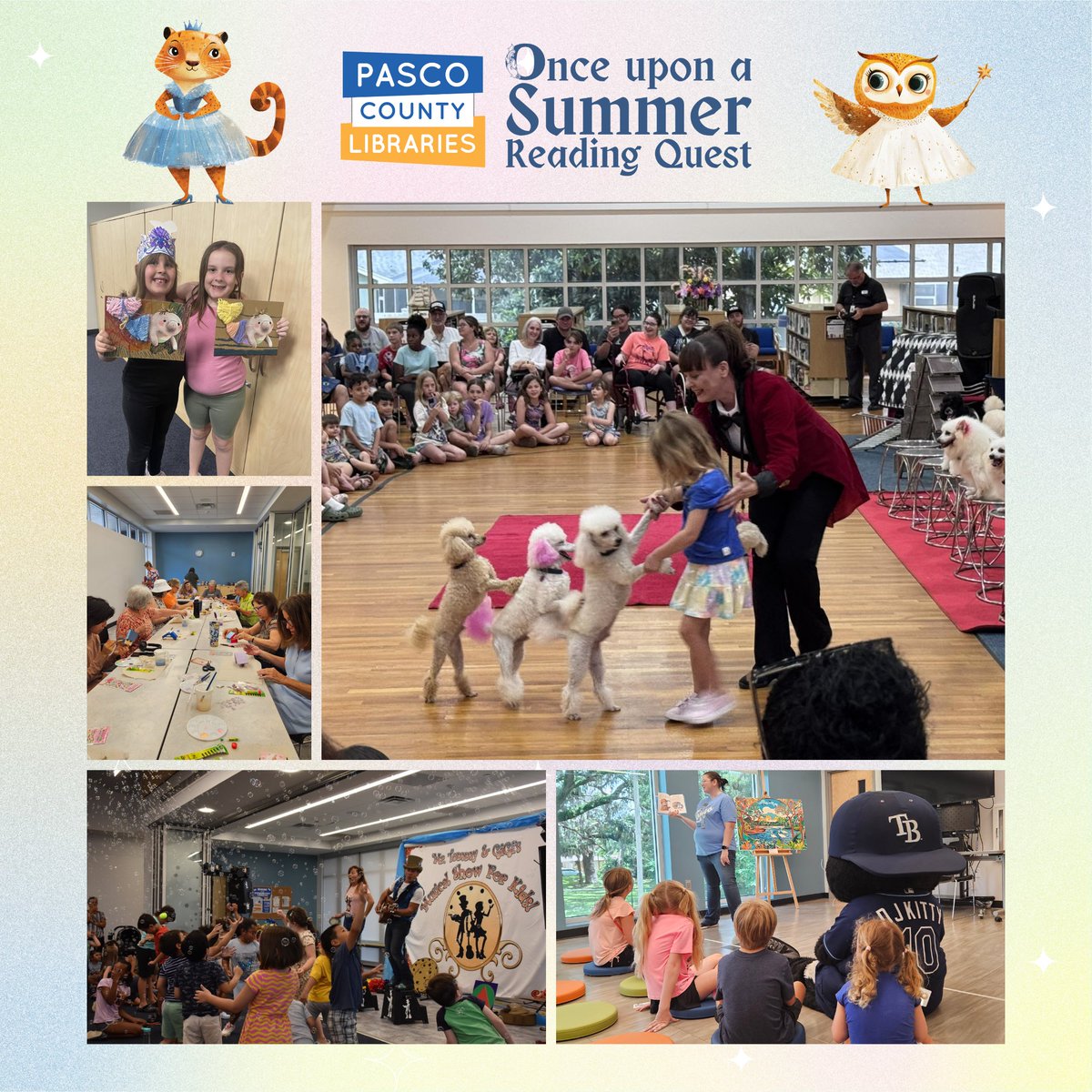 PascoLibraries's tweet image. We&apos;re still buzzing with excitement looking back on all the amazing memories from this year’s Summer Reading Quest! 🤩📚 We also surpassed our goal of 1.1 million reading minutes logged on Beanstack. Thanks to everyone who joined the quest and made this summer extra special.