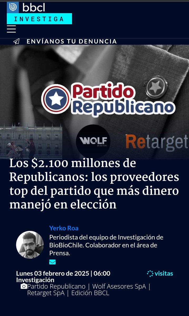 <a href="/CNNChile/">CNN Chile</a> <a href="/andreslongton/">Andrés Longton</a> Si kast cena con el crimen organizado,  ya saben que Republicanos sirve para lavar su dinero🤷‍♀️