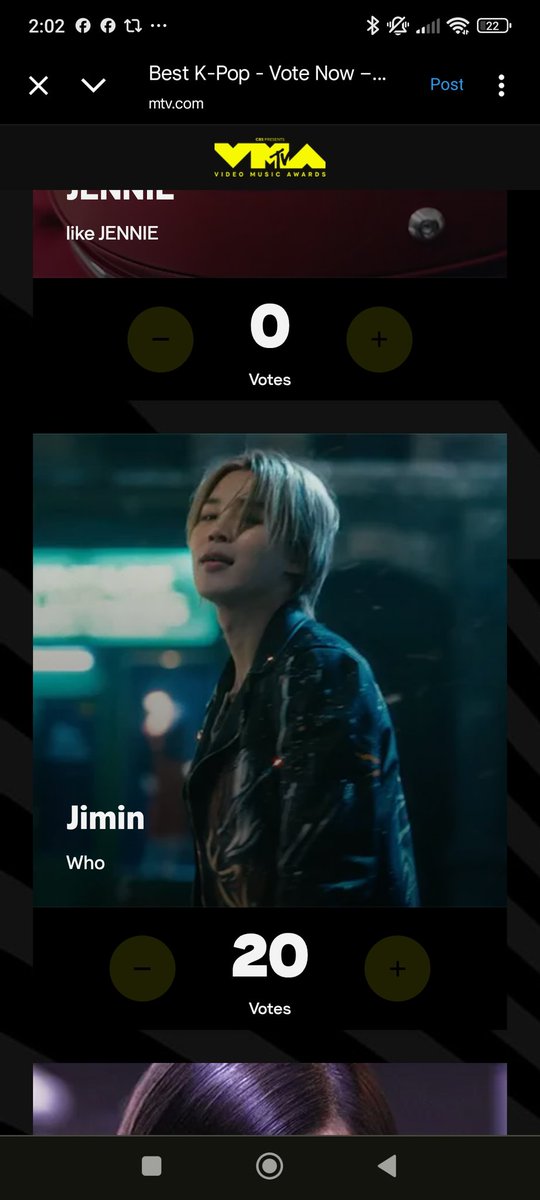 sugadboy's tweet photo. — 🔔 POWER HOUR

Durante esta hora, los votos de los VMAs valen el DOBLE. Pasen a dejar sus votos por 'Who' de #JIMIN en la categoría 'Best K-Pop' con todas sus cuentas 

(https://t.co/ASoMlQwaeG)

VOTE FOR WHO ON VMAS 2025
VOTE FOR JIMIN ON VMAS 2025 
#VoteForWHO_onVMAS https://t.co/CpWVWmF4hg