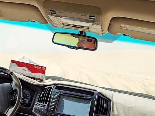 No visit to #Qatar is complete without #dune bashing, #camel #riding , dune #surfing and, as Qatar has such a long #coastline, a visit to the #beach. backpackandsnorkel.com/Qatar/Day6/