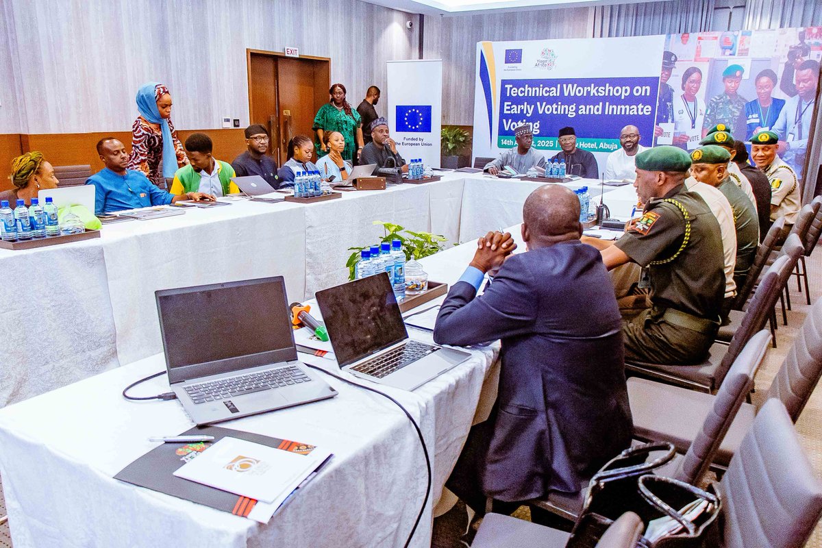 MuktarShagaya's tweet photo. Yesterday, I participated in a technical workshop on early voting and inmate voting hosted by YIAGA Africa to discuss the implementation framework for mechanisms that will ensure that disenfranchised eligible Nigerians are able to exercise their right to vote. https://t.co/OWKs98Abl9