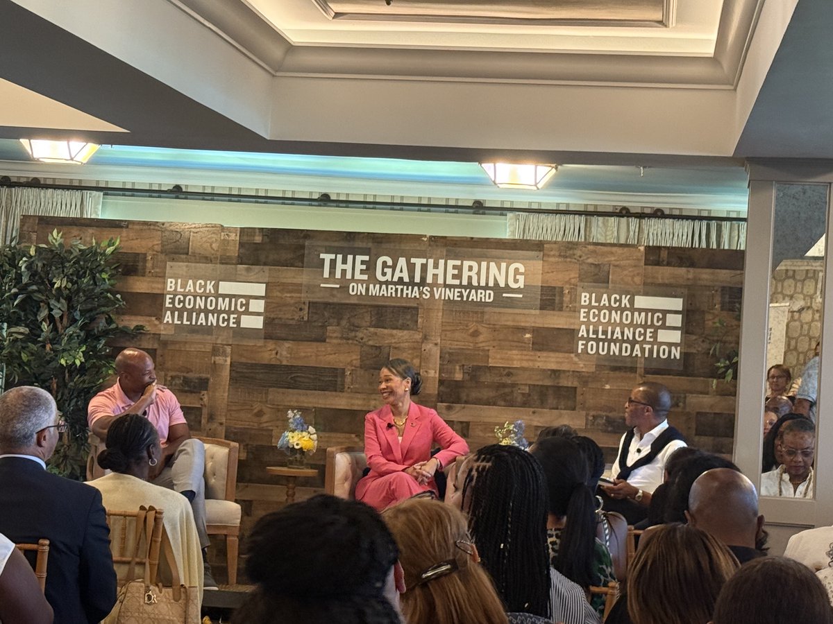 Joint Center (@jointcenter) on Twitter photo Joint Center President <a href="/DedrickM/">D. Asante-Muhammad</a> was on Martha's Vineyard this week! Also spotted:
➡️ Joint Center Board Member Carla Thompson Payton
➡️ <a href="/SenBooker/">Sen. Cory Booker</a> (D-NJ) and Minority Leader of the U.S House of Representatives <a href="/RepJeffries/">Hakeem Jeffries</a> (D-NY)
➡️ <a href="/GovWesMoore/">Governor Wes Moore</a> (D-MD), <a href="/SenLBR/">Senator Lisa Blunt Rochester</a> (D-DE), and Joint Center President <a href="/DedrickM/">D. Asante-Muhammad</a> was on Martha's Vineyard this week! Also spotted:
➡️ Joint Center Board Member Carla Thompson Payton
➡️ <a href="/SenBooker/">Sen. Cory Booker</a> (D-NJ) and Minority Leader of the U.S House of Representatives <a href="/RepJeffries/">Hakeem Jeffries</a> (D-NY)
➡️ <a href="/GovWesMoore/">Governor Wes Moore</a> (D-MD), <a href="/SenLBR/">Senator Lisa Blunt Rochester</a> (D-DE), and