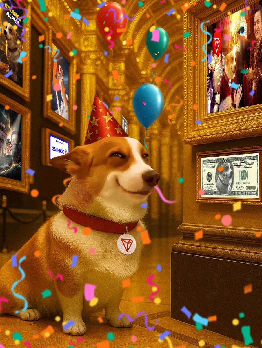 SUNDOG TURNS 1! 🎉🎈

In just 12 months, the dog on TRON going to the sun went from a meme to a movement, and in the process achieved:
🚀 45+ CEX listings
🚀 520,000+ on-chain holders
🚀 $400M+ MC ATH

Let’s look back at some of the moments that have made this journey special 👇