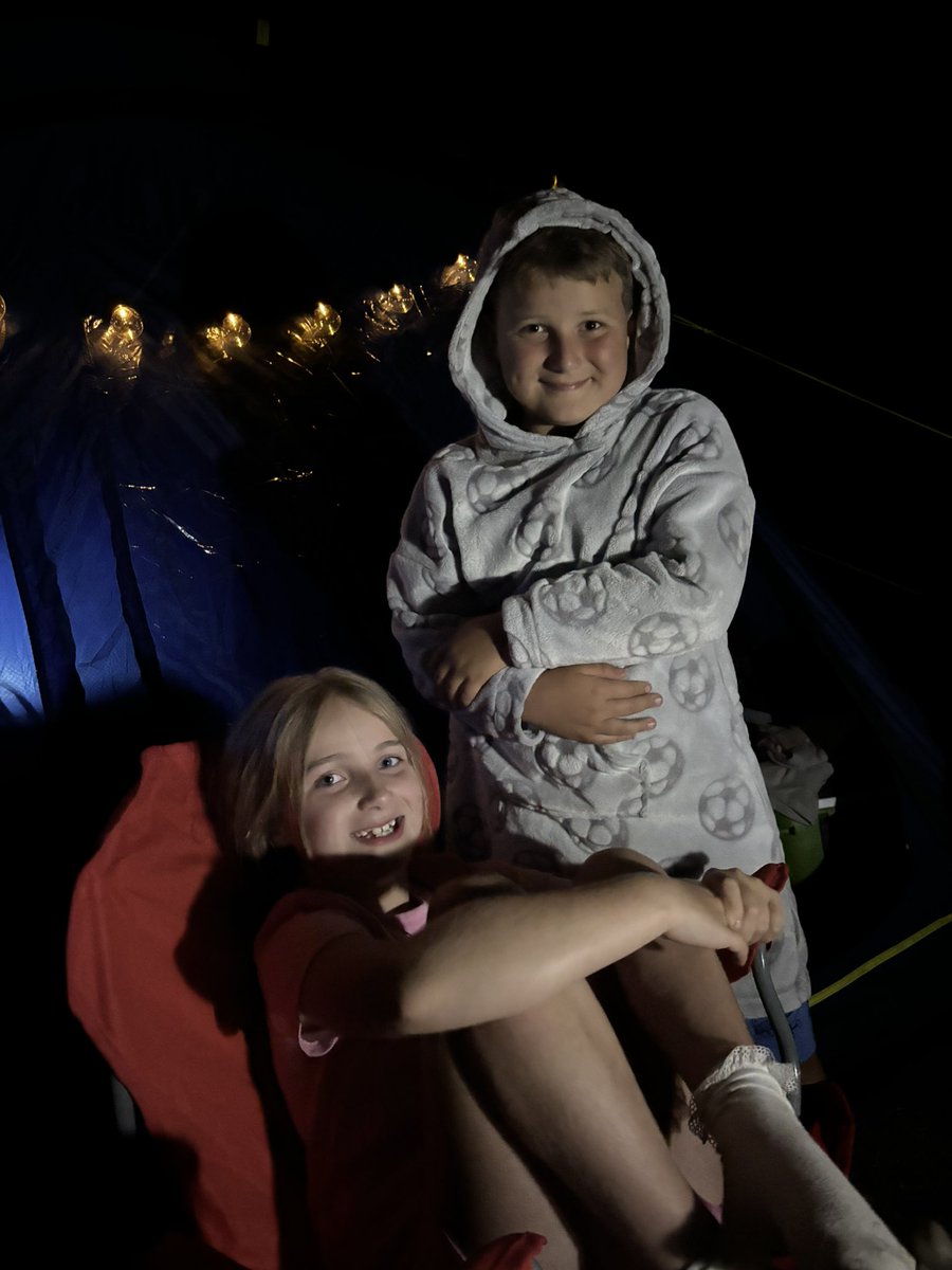 So far we’ve managed to get through the kids first time camping with only a few melt downs, but of course it’s being cut short for the Derby game tomorrow🤣. Seeing these happy is everything and more🥹🫶🏼