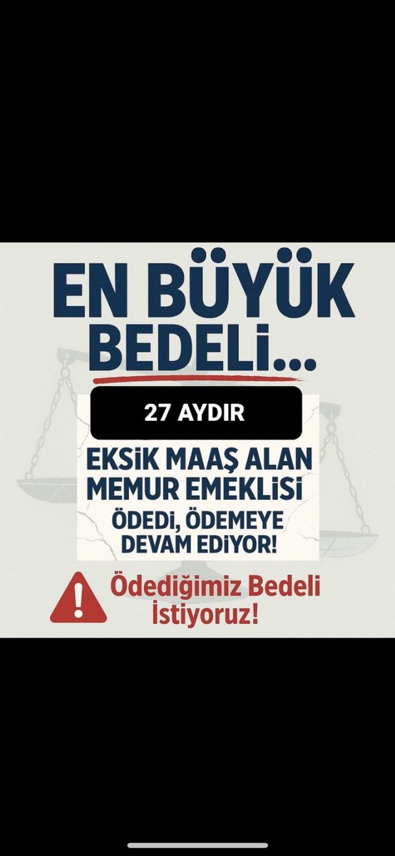 BirsenEy's tweet photo. 2.520.000 kişinin rızkı;
Ev kirası, pazar parası, ayakkabı masrafı, torunlarının harçlığı…;

Bir 5 yıl daha.. siyasi çıkarları için Seçim Malzemesi yapılamaz!!

Kul hakkı yemenin GÜNAH olduğunu bilmiyor musunuz?

#EmekliMemur
#MemurEmeklisineAdalet 

@RTErdogan 
@Akparti 
@isikhanvedat 
@csgbakanligi 
@_aliyalcin_ 
@MemurSenKonf