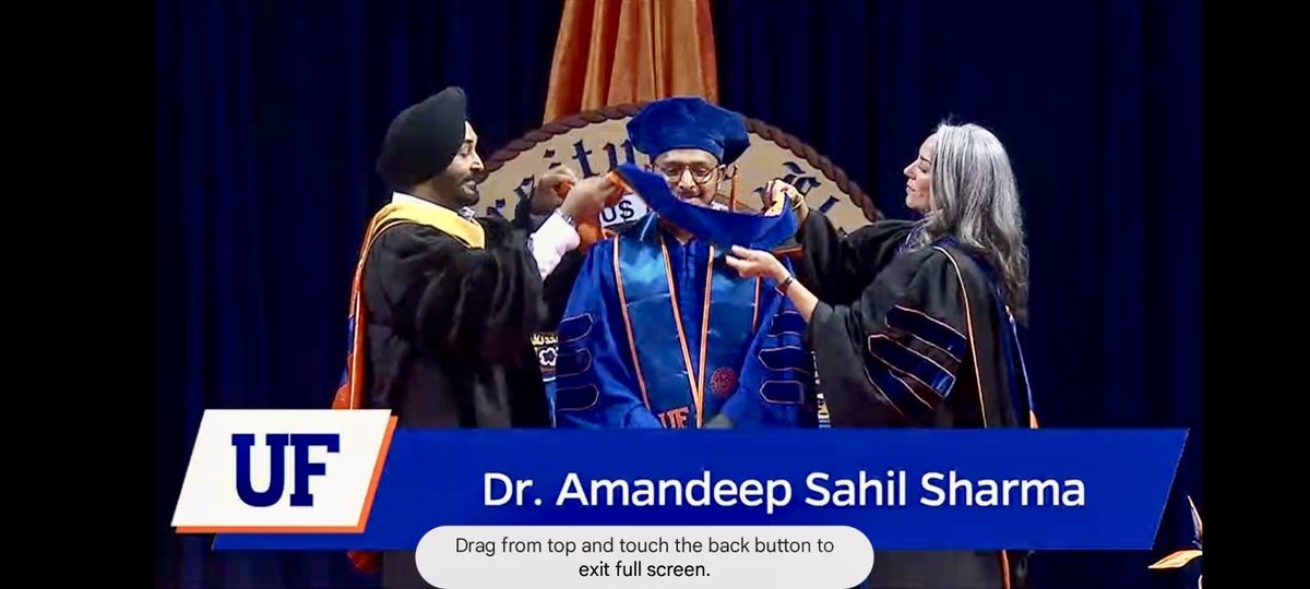 EvergladesREC's tweet photo. Another round of applause for our third Ph.D. graduate, Dr. Amandeep Sahil Sharma!

Dr. Sharma completed his doctoral research under the guidance of Dr. Hardev Sandhu in the UF/IFAS Department of Agronomy @UFIFASAgronomy 

We are incredibly proud of all our graduate students who reached this milestone in their academic journey this year. This achievement reflects years of hard work, dedication, and countless hours of commitment.

Join us in celebrating Dr. Sharma and wishing him all the best for a bright, impactful, and prosperous career ahead! 🌟 @EvergladesREC @UF_IFAS 

#phdgraduate #ufagronomy #ifas #doctoralsuccess #gatorgrad #academicachievement