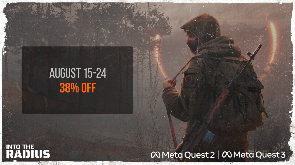 Into The Radius VR (@intotheradius) on Twitter photo ITR1 is 38% off until August 24th! ๐
meta.com/experiences/58โฆ ITR1 is 38% off until August 24th! ๐
meta.com/experiences/58โฆ