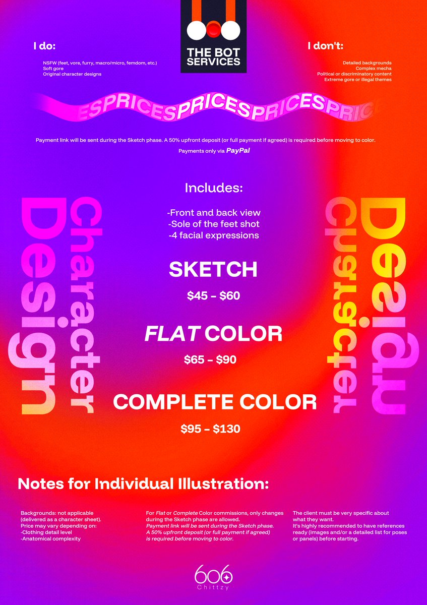 Hii guys! Here's the new commissions sheet, prices updated. Did this to separated my services and decrease the high demand! Let me know what u think^^!