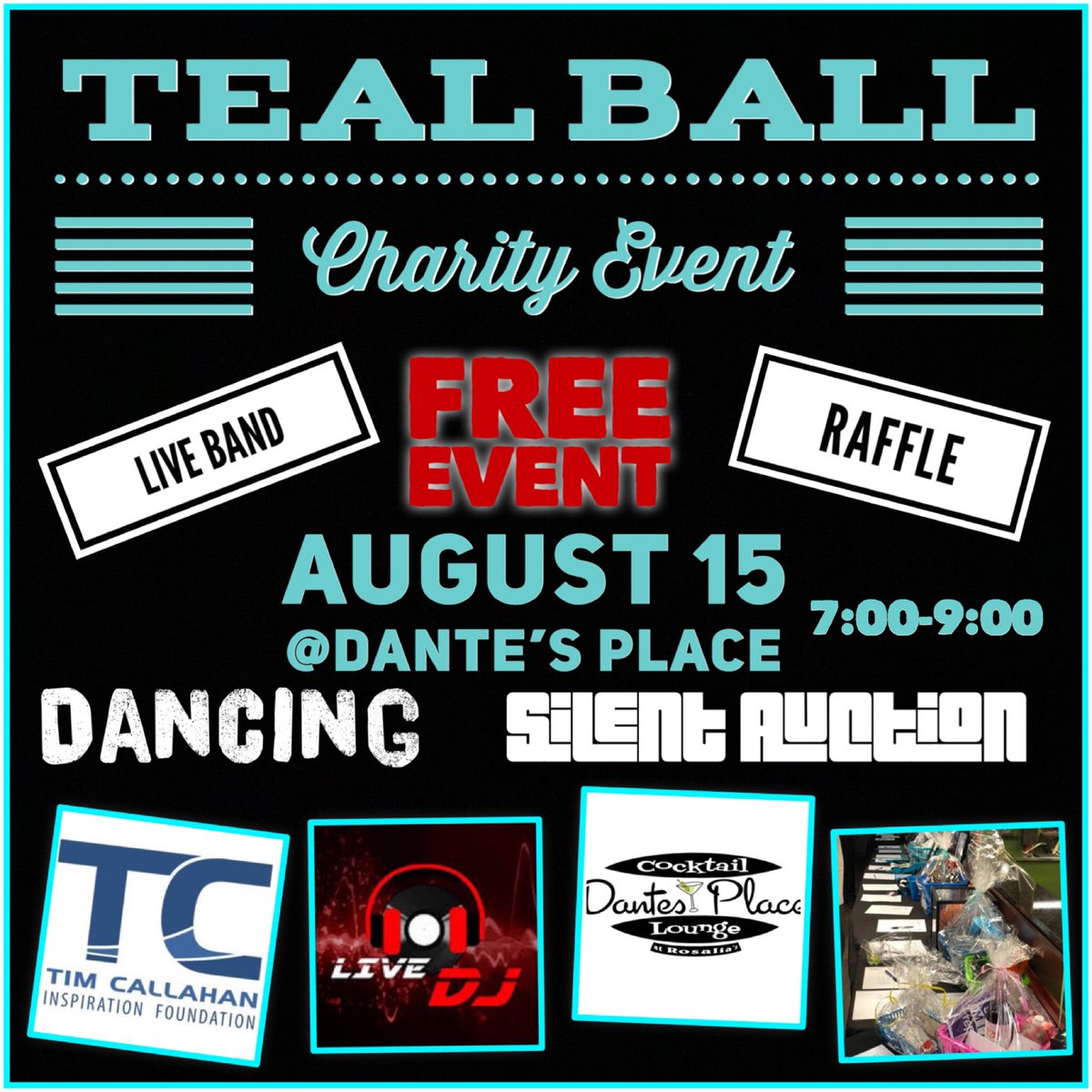 Tonight is the nigh! We have some amazing silent auction items to bid on. Including over 20 items for the raffle. You don’t wanna miss this! 

The Event is FREE! Tonight at 7:00-9:00 at Dante’s Place. Casual dress. Come support the Foundation &amp; win some great prizes.