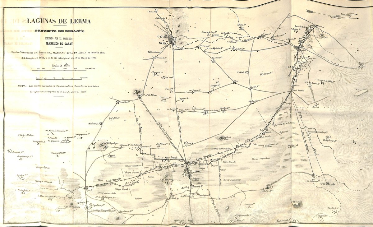 AdrianZarate4's tweet image. #ElDatoqueanadie le importa
Siendo gobernador del Edo el C. Mariano Riva Palacio, se inició la obra de desague en 1857, y se le dió principio el día 1 de mayo de 1870.
En @TolucalaBellaCd existe un mapa que da cuenta de este hecho.
Con leer la nota se comprenden las inhundaciones