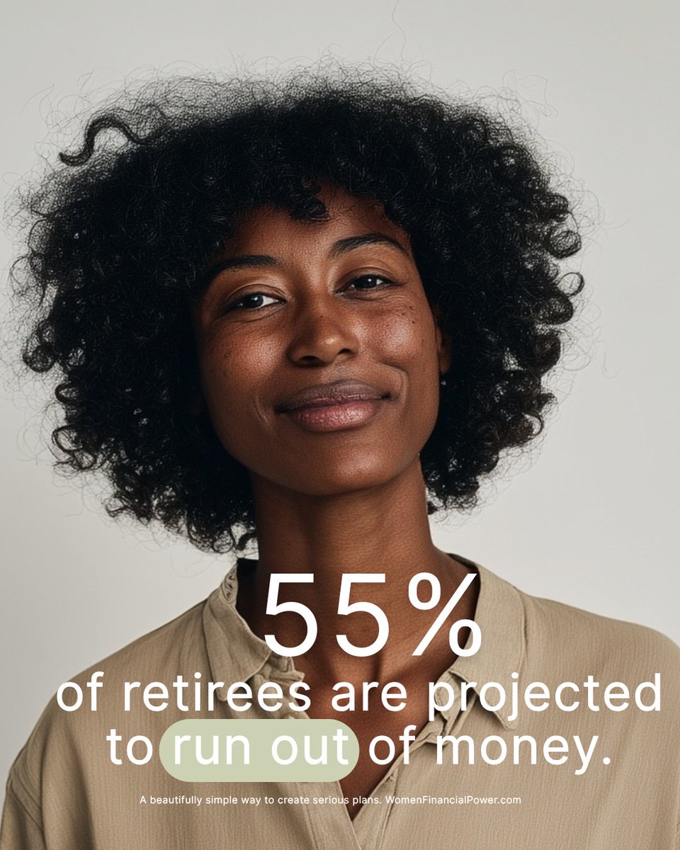 55% of single women run out of money in retirement, that’s not going to be your headline.
Women Financial Power plans for women who refuse to settle for the average outcome.

Based on Morningstar modeling via Business Insider.