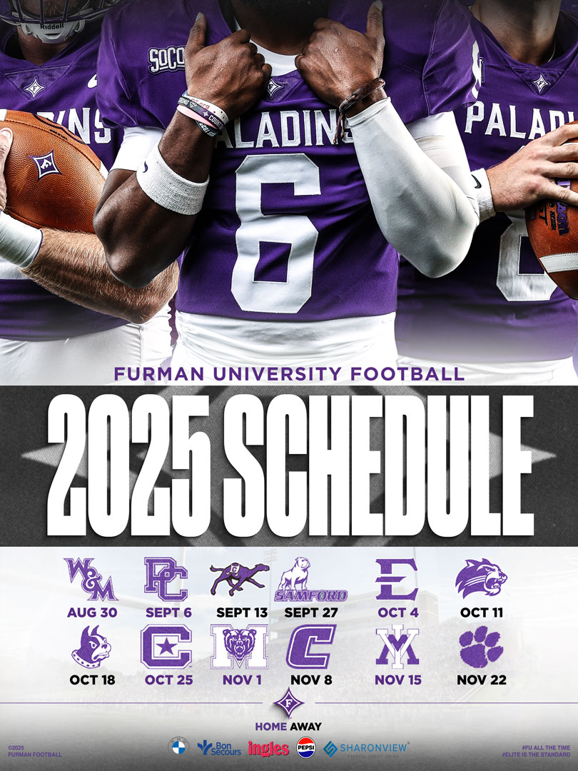 Furman Paladins (@furmanpaladins) on Twitter photo 🏈 Furman Football Fan Day is TOMORROW!
Aug. 16 | ⏰ 12 PM
📍 Free & open to all!
Be the first to get your 2025 schedule poster
🖊️ Players will be signing after the event.
Elite is the Standard <a href="/PaladinFootball/">Furman Football</a> 🏈 Furman Football Fan Day is TOMORROW!
Aug. 16 | ⏰ 12 PM
📍 Free & open to all!
Be the first to get your 2025 schedule poster
🖊️ Players will be signing after the event.
Elite is the Standard <a href="/PaladinFootball/">Furman Football</a>