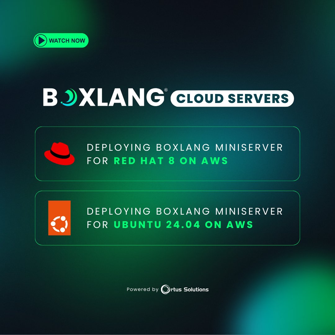 🚀 New Tutorials in the BoxLang Cloud Server Series!
Two brand-new videos are now live on BoxLang Academy and CFCasts to help you deploy BoxLang MiniServers on AWS like a pro. New releases:

Review Video series at: learn.boxlang.io/series/BoxLang…

🔥 Red Hat 8 on AWS – Launch your EC2,