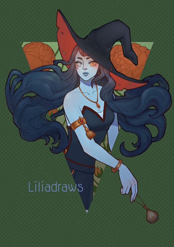 My fire witch OC Cassio! I wanted to try this color palette hehe

#drawing #originalcharacterart