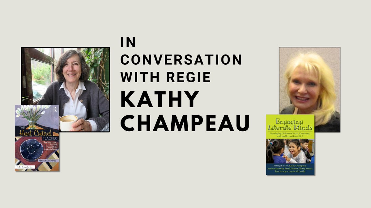Regie Routman (@regieroutman) on Twitter photo COMFORTING VOICES IN UNCERTAIN TIMES:
A Crucial Conversation. Longtime educators <a href="/regieroutman/">Regie Routman</a> @KathyChampeau discuss personally & professionally how & why to make teaching more relevant, life-affirming & joyful. Be inspired! <a href="/RoutledgeEOE/">Eye On Education</a> <a href="/stenhousepub/">Stenhouse Publishers</a>
regieroutman.org/conversations/… COMFORTING VOICES IN UNCERTAIN TIMES:
A Crucial Conversation. Longtime educators <a href="/regieroutman/">Regie Routman</a> @KathyChampeau discuss personally & professionally how & why to make teaching more relevant, life-affirming & joyful. Be inspired! <a href="/RoutledgeEOE/">Eye On Education</a> <a href="/stenhousepub/">Stenhouse Publishers</a>
regieroutman.org/conversations/…