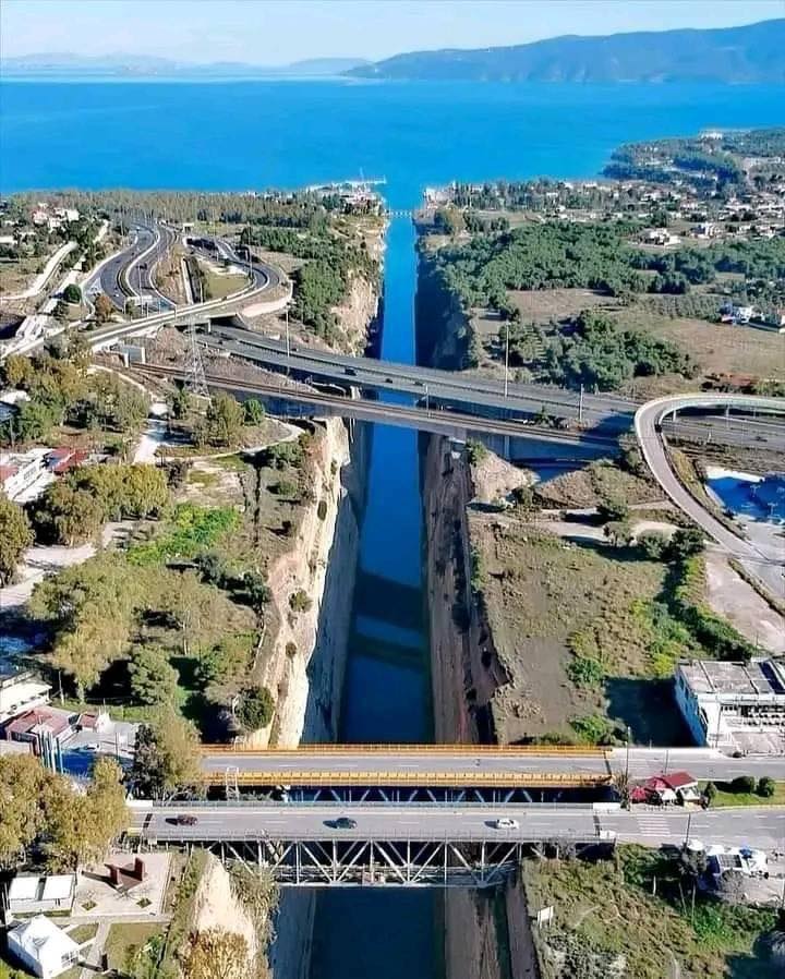 Corinth Canal in Greece