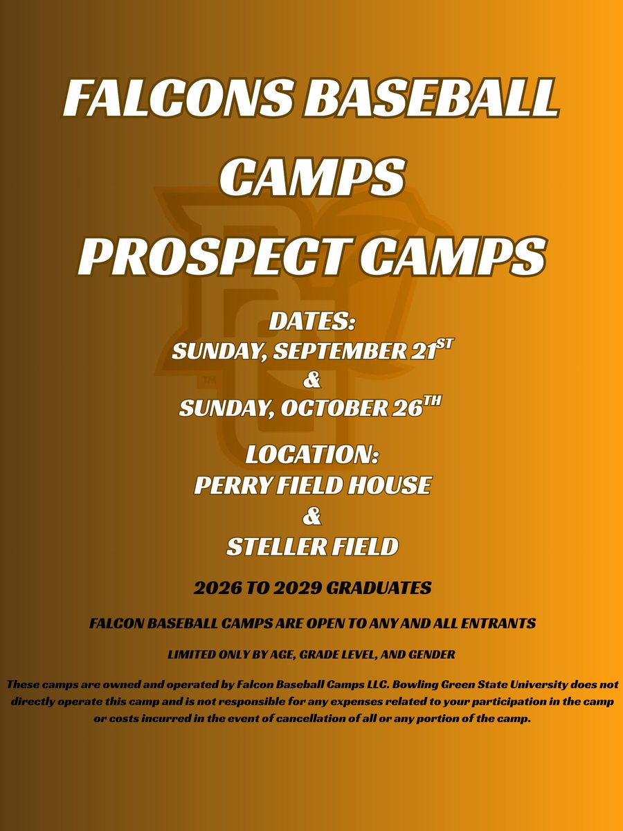We are almost a month out from our first prospect camp of the fall! Join us at BGSU to showcase your talents, meet the staff and see what we are all about!   #AYZIGGY #ROLLALONG #THESTELLISALMOSTTURFED