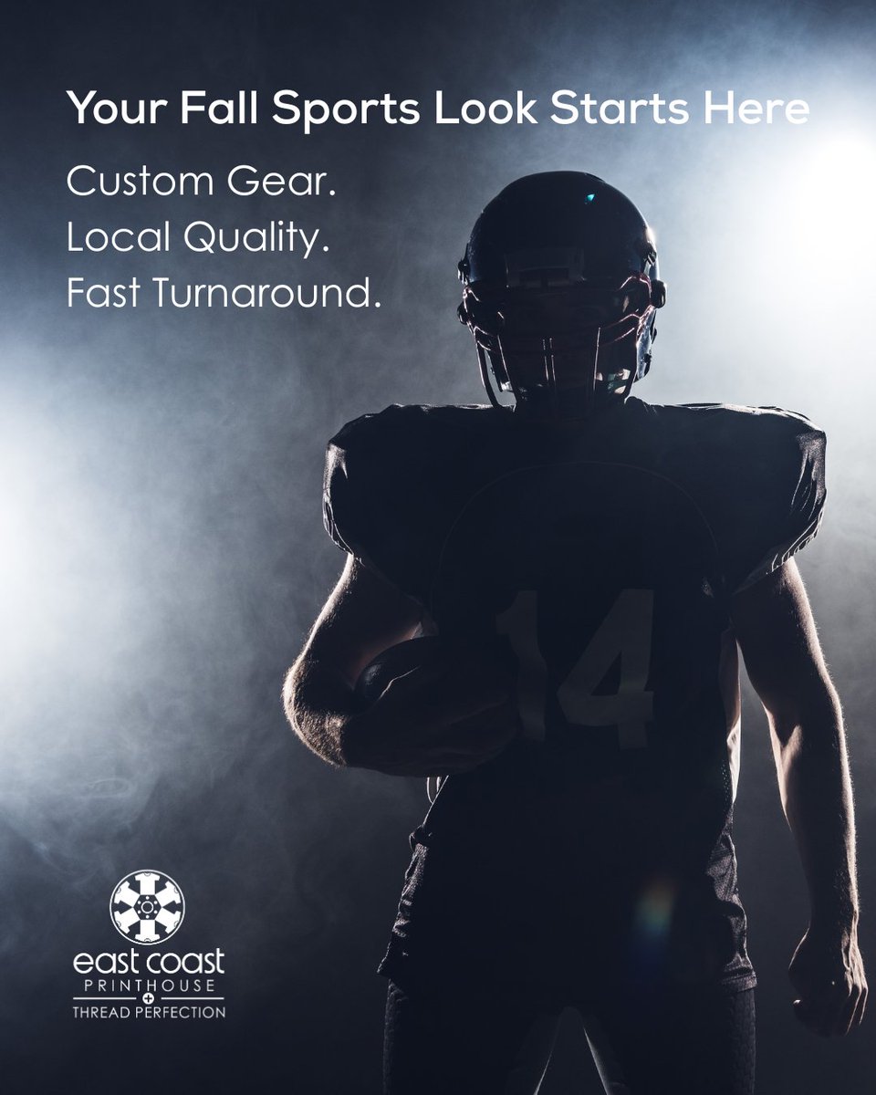 ECPrinthouse's tweet image. Now’s the time to order your custom team gear, spirit wear, and fan apparel! Whether you’re on the field or in the stands, we’ve got you covered.

Stop by and let’s gear up for a winning season!
🌐 | vist.ly/43hw8

#FallSports #ThreadPerfection #EastCoastPrinthouse