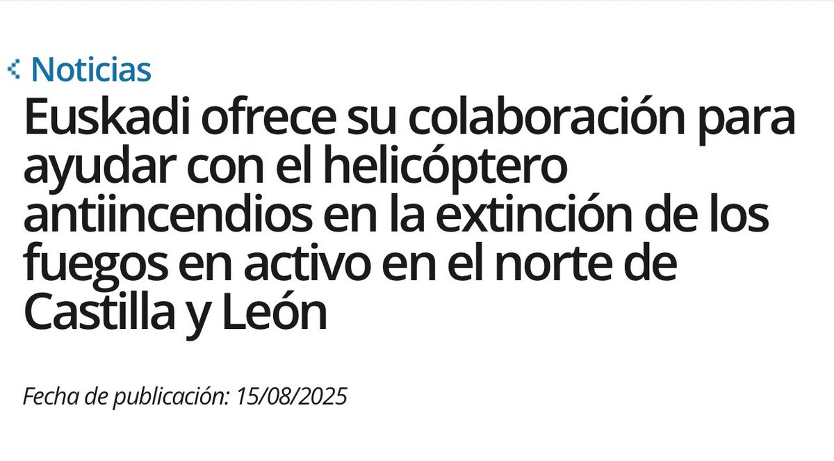 Por qué en el País Vasco no llegan los incendios donde hay montes hasta decir basta?
👉Tendrá algo q ver la prevención⛰️?
Y como siempre solidaridad hasta con quienes les llaman terroristas.
