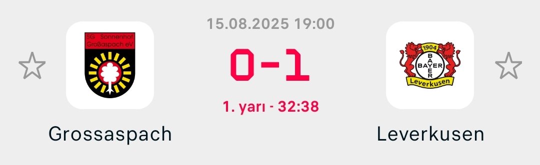 4 dakikada 2/2 WİN 💚 

✅ İy 0,5 üst • 1,81
✅ İy dep 0,5 üst • 2,00