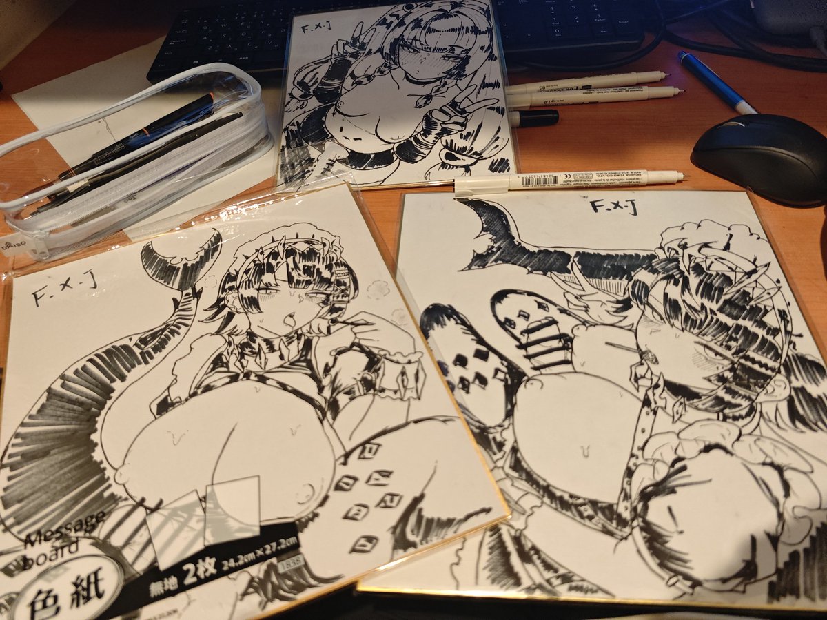 アローラ、コミケ土曜東ヨ03aの粉罠と申します
今年つくった同人誌4種類頒布致します(原神/単眼/お城) ¥100~¥300
別サークルでゼンゼロの本を出す予定でしたが落ちたので色紙描いた
全年齢のものもあるので気をつけてください
よろしくお願い致しますhttps://t.co/r6hc8N05dX #C106WebCatalog