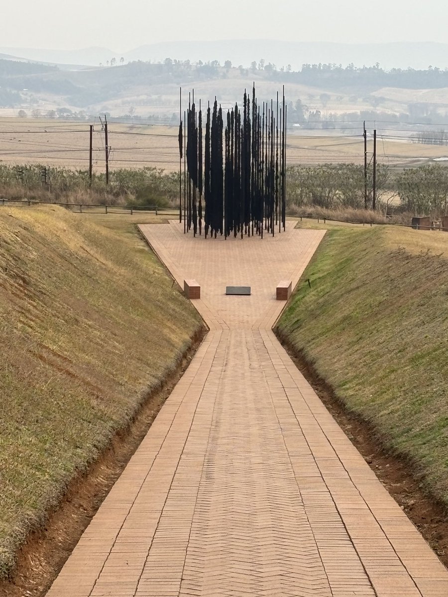 The Long Walk to Freedom is the most spectacular and moving piece of public. It stands on the site where Nelson Mandela, a wanted man, was captured at a road block This led to his trial and 27 years of incarceration. His unmistakable profile only emerges as you draw close.