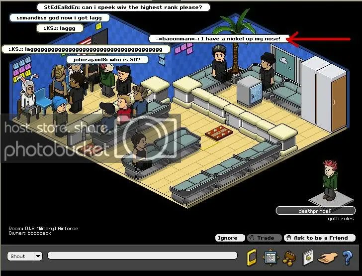 ControllableHab's tweet photo. 20 years ago, I spotted a tiny GameStop magazine ad for a “virtual hotel” and showed my cousins. We were hooked instantly and loved causing chaos together. They quit after a year… but I never left.

Here are some of my favorite memories! 💛#Habbo25 https://t.co/BsNCq9VEnx