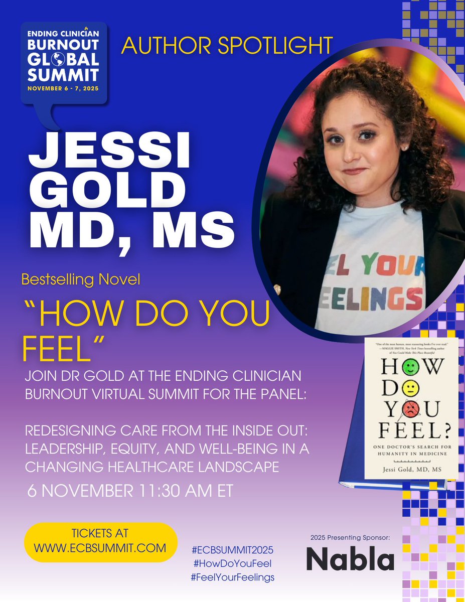 CoherenceMed's tweet image. I am a pretty vocal fan of the work of @drjessigold
Everyone needs to read her book then come see her speak at the #ECBSummit2025
Get the book: a.co/d/dRFa5Zx
Register to see Dr Gold at the Ending Clinician Burnout Virtual Summit Nov 6th and 7th here:…