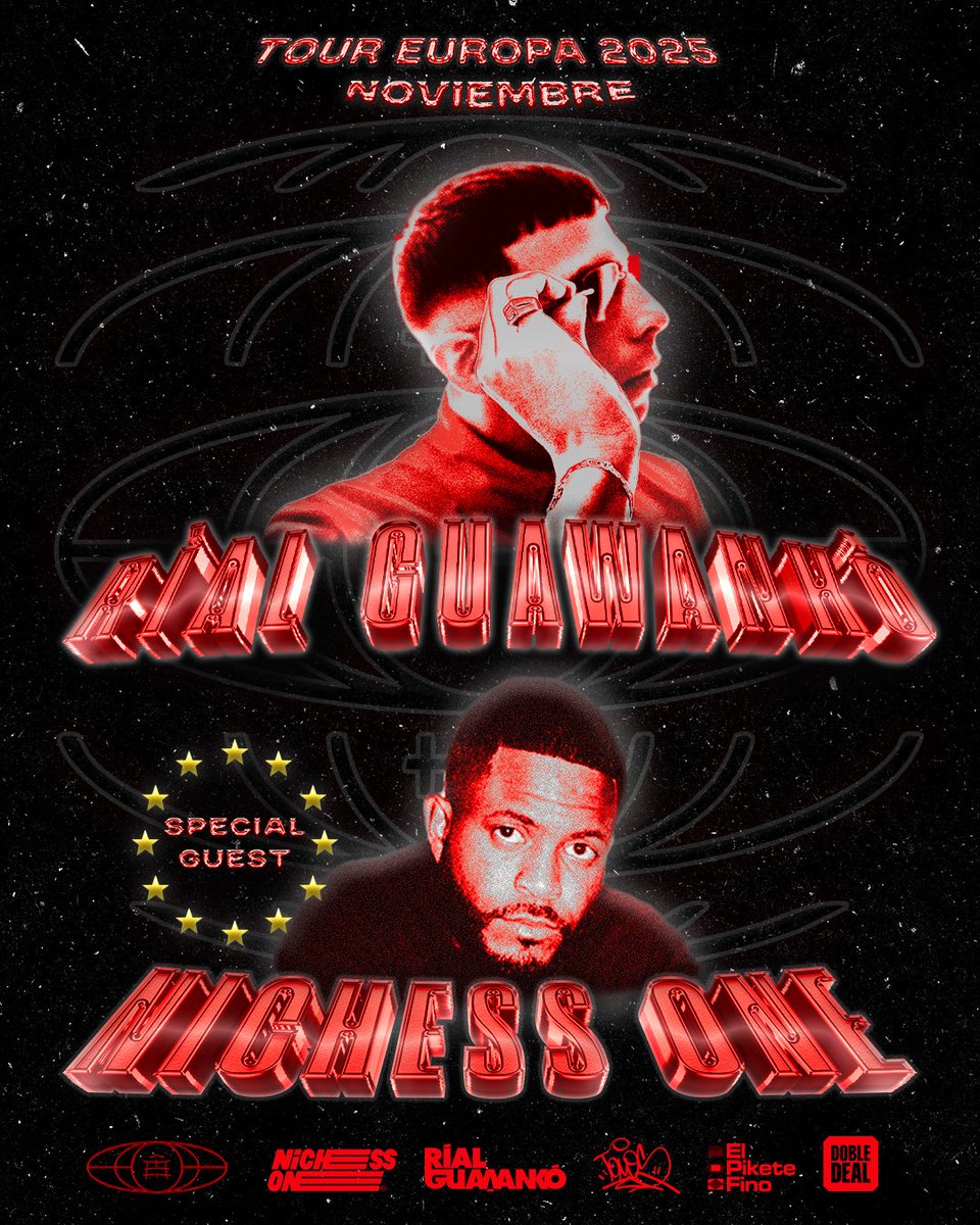 En el mes de Noviembre estaré visitando varias ciudades en EUROPA junto a mi hermano RIAL GUAWANKO 🙏 Pronto más información de los Venues y Fechas para que estén pendiente y se lleguen todos esos originales que escuchan nuestra música por esos lados! 🫡 
Flyer: <a href="/Antareskills/">AN✟ARES</a>