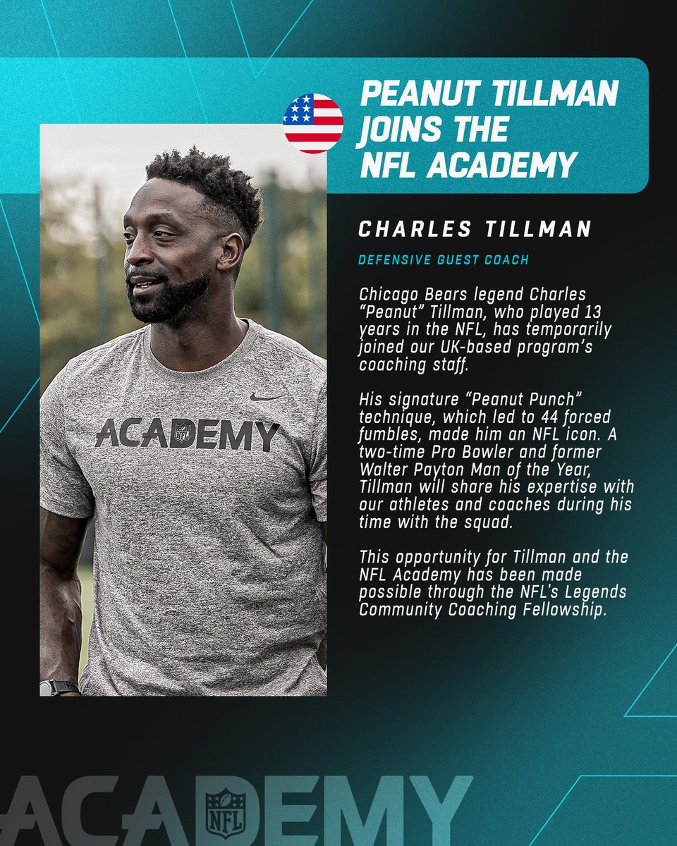A real NFL legend. 🙌

Welcome to the team <a href="/peanuttillman/">Charles Tillman</a> 💪