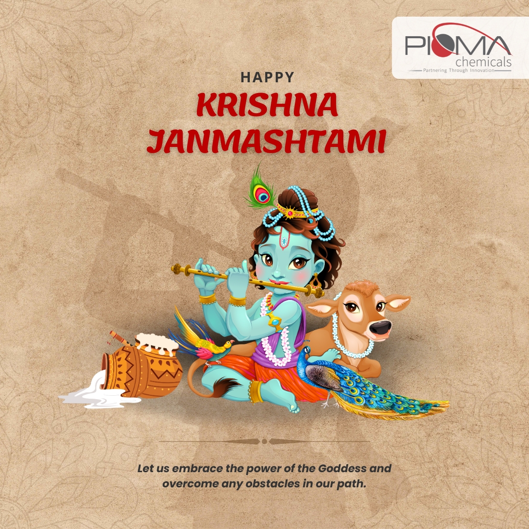 Wishing everyone a very Happy Krishna Janmashtami!

May the lessons from Lord Krishna's life inspire us to face our challenges with courage, wisdom, and unwavering faith.

#pioma #piomachemicals #HappyKrishnaJanmashtami #KrishnaJanmashtami