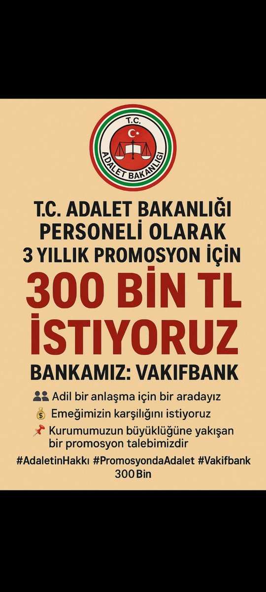 Bankalar ATM yakınlığı şartı üzerinden hikâye yazmaya çalışabilir ama biz biliyoruz ki asıl yakınlık, hakka yakınlıktır. 

Hakkımızı korumak da almak da bizim elimizde. 

#Adaletse300Bin