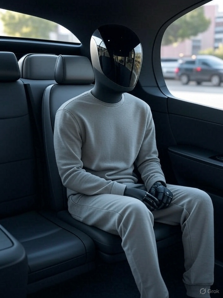 that's how those idiots see the economy in 10 years: robotaxi driving robots to work