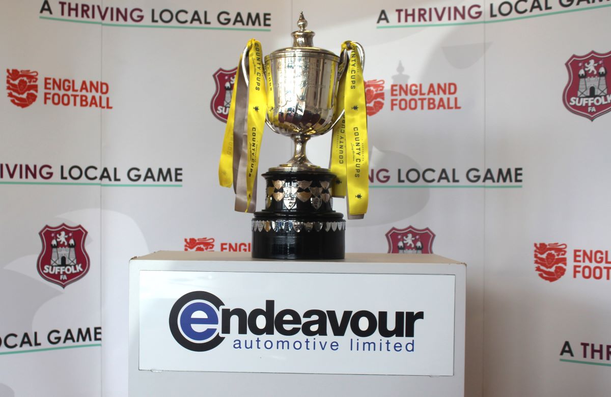 The draw for the first round of this season's <a href="/endeavour_auto/">Endeavour Automotive</a> Suffolk Premier Cup is as follows:

<a href="/IpswichTown/">Ipswich Town</a> XI v <a href="/HadleighUnited/">Hadleigh United FC</a> 
<a href="/OFCLTRAWLERBOYS/">Lowestoft Town FC</a> v <a href="/leistonfc/">Leiston FC</a> 

#SFAcountycups 
#AThrivingLocalGame