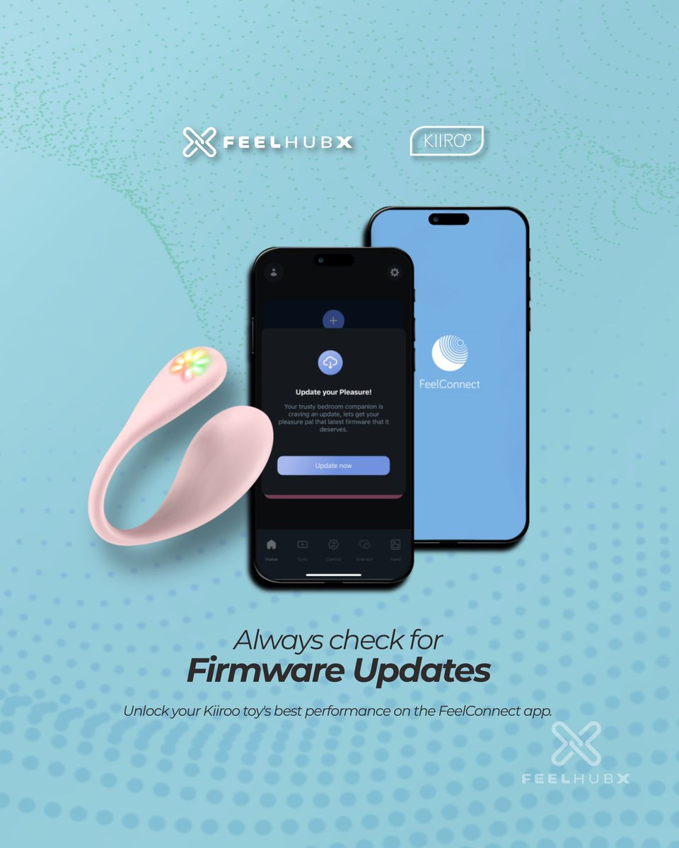 FeelHubX's tweet image. Updating your @Kiiroo toy is like giving it a superpower boost. We're talking longer and more optimised battery life, stronger connections during your shows, and even unlocking new features only updated users get. ✨
#Kiiroo #FeelConnect #FirmwareUpdate #FeelHubX #CamModel…
