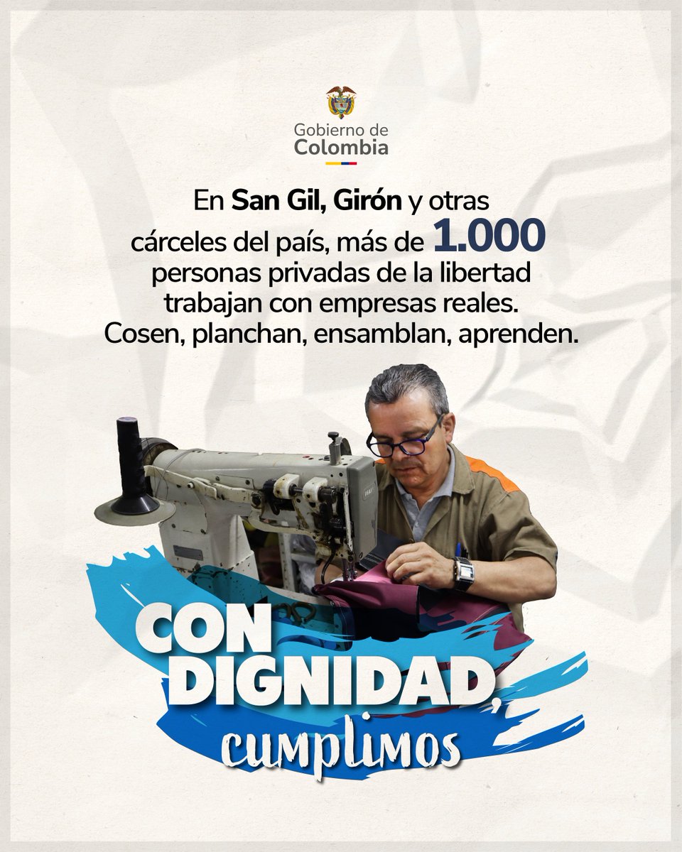 😃Una máquina de coser también puede ser una herramienta de paz.
Cuando las oportunidades llegan a los patios, los errores dejan de ser destino.
👏Aquí se capacita, se produce y se transforma.✨
#ConDignidadCumplimos
#PetroLeCumplióAlPaís