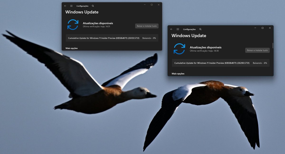Maison da Silva 🇧🇷 Microsoft MVP (@maisondasilva) on Twitter photo New Builds @WindowsInsider in Dev 26200.5751 & Beta 26120.5751!✈️
Flying with <a href="/ErikMoreau/">Erik Moreau #MVP #MODERNDESKTOP 🇧🇪</a> 📷<a href="/JamesvandenBerg/">James van den Berg MVP ☁</a> <a href="/aavdberg/">André van den Berg - MVP 🇳🇱 🐱👤 🇺🇦</a>. #MVPBuzz
<a href="/amanda_lango/">Amanda Langowski</a> <a href="/NorthFaceHiker/">Jason Howard</a> <a href="/JenMsft/">Jen Gentleman 🌺</a> <a href="/megahoch/">Megan Gremmell</a> <a href="/brandonleblanc/">Brandon LeBlanc</a> <a href="/WindowsLove3/">Iwona Cudak | Former #WIMVP</a> <a href="/DJ_EddieL/">Eddie Leonard</a> <a href="/_sumitdh/">Sumit</a>
aka.ms/wip-dev-8-15-25
aka.ms/wip-beta-8-15-… New Builds @WindowsInsider in Dev 26200.5751 & Beta 26120.5751!✈️
Flying with <a href="/ErikMoreau/">Erik Moreau #MVP #MODERNDESKTOP 🇧🇪</a> 📷<a href="/JamesvandenBerg/">James van den Berg MVP ☁</a> <a href="/aavdberg/">André van den Berg - MVP 🇳🇱 🐱👤 🇺🇦</a>. #MVPBuzz
<a href="/amanda_lango/">Amanda Langowski</a> <a href="/NorthFaceHiker/">Jason Howard</a> <a href="/JenMsft/">Jen Gentleman 🌺</a> <a href="/megahoch/">Megan Gremmell</a> <a href="/brandonleblanc/">Brandon LeBlanc</a> <a href="/WindowsLove3/">Iwona Cudak | Former #WIMVP</a> <a href="/DJ_EddieL/">Eddie Leonard</a> <a href="/_sumitdh/">Sumit</a>
aka.ms/wip-dev-8-15-25
aka.ms/wip-beta-8-15-…