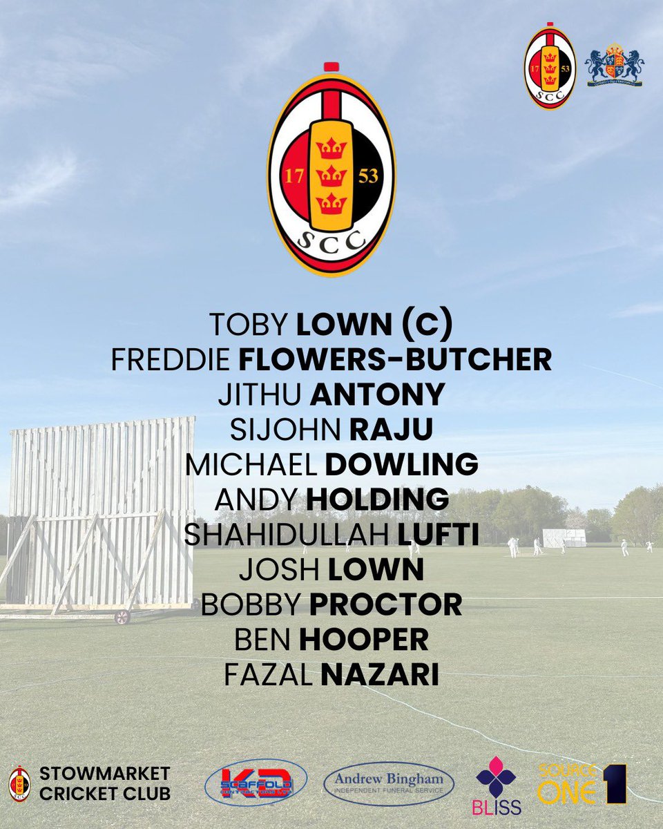 🏏📋 All the info ahead of two games this weekend!

🚗 The First XI travel to Maldon 

🏡 The Sunday side host Copdock &amp; Old Ipswichian’s at Chilton Fields