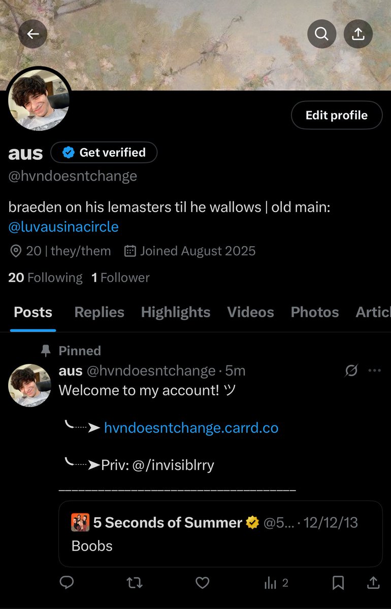 aus moved to @/hvndoesntchange tweet media