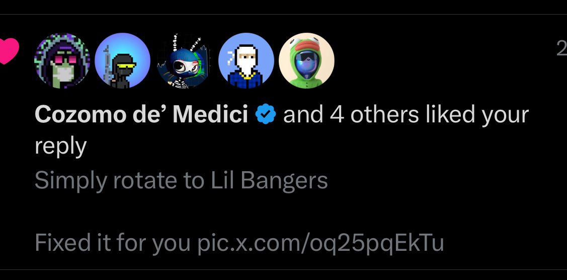 <a href="/CozomoMedici/">Cozomo de’ Medici</a> Rotation commenced ✅