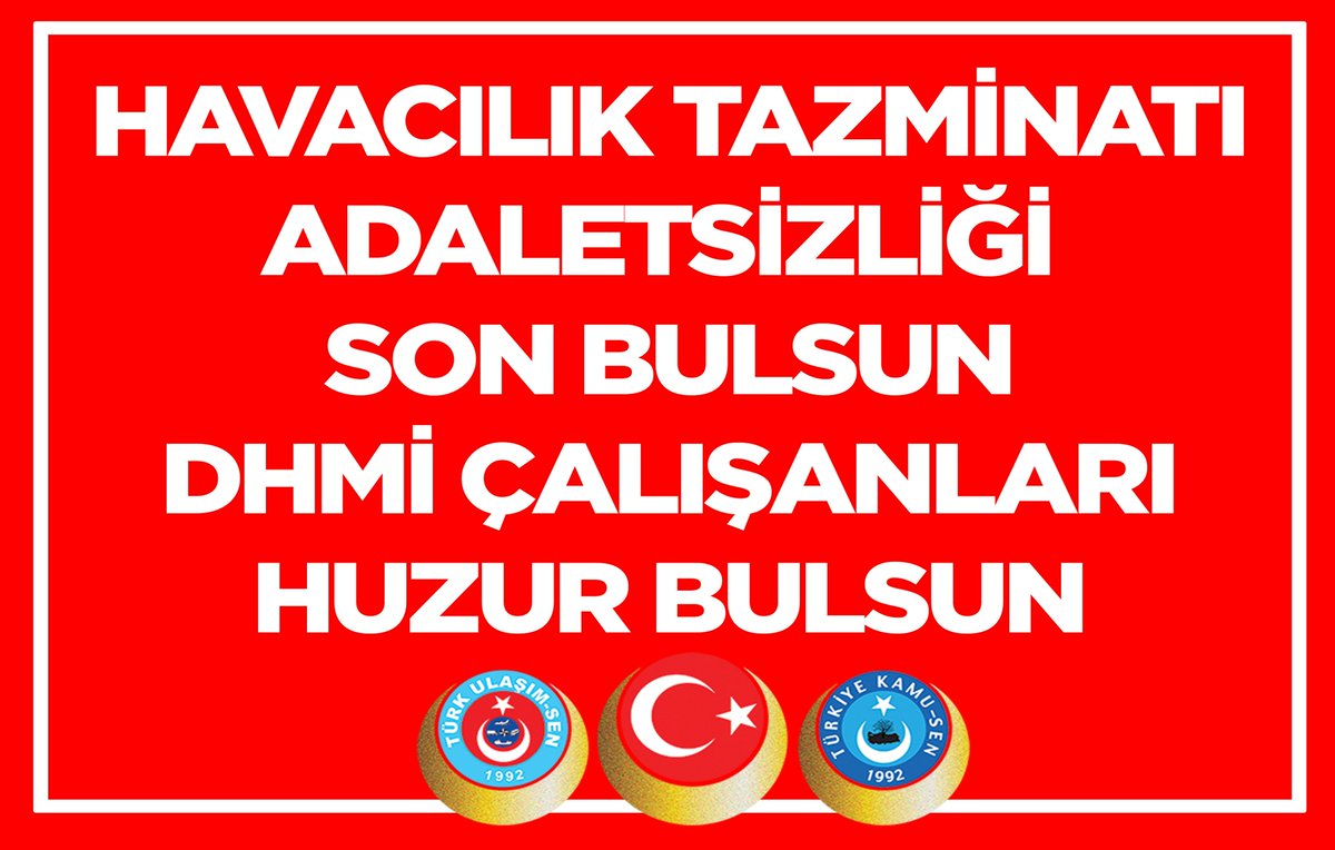 Havacılık  Tazminatı adaletsizliği son bulsun, DHMİ Çalışanları Huzur bulsun. #MemurHakkınıİstiyor
