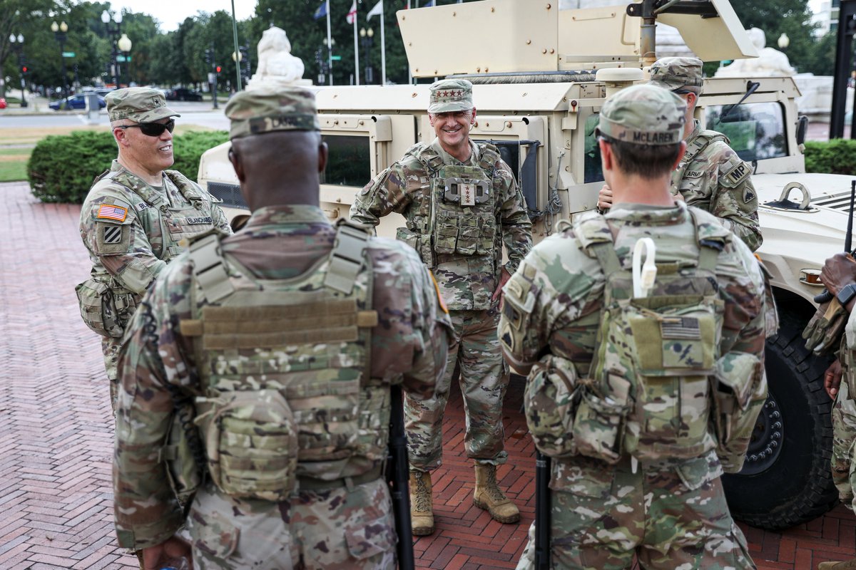 Department of Defense 🇺🇸 (@deptofdefense) on Twitter photo .<a href="/usairforce/">U.S. Air Force</a> Gen. Steve Nordhaus, the <a href="/NationalGuard/">National Guard</a> chief, rallied with <a href="/DCNationalGuard/">DC Army National Guard</a> troops in Washington.
These patriots are mission-locked and ready to uphold safety and order in the nation’s capital. 💪 .<a href="/usairforce/">U.S. Air Force</a> Gen. Steve Nordhaus, the <a href="/NationalGuard/">National Guard</a> chief, rallied with <a href="/DCNationalGuard/">DC Army National Guard</a> troops in Washington.
These patriots are mission-locked and ready to uphold safety and order in the nation’s capital. 💪