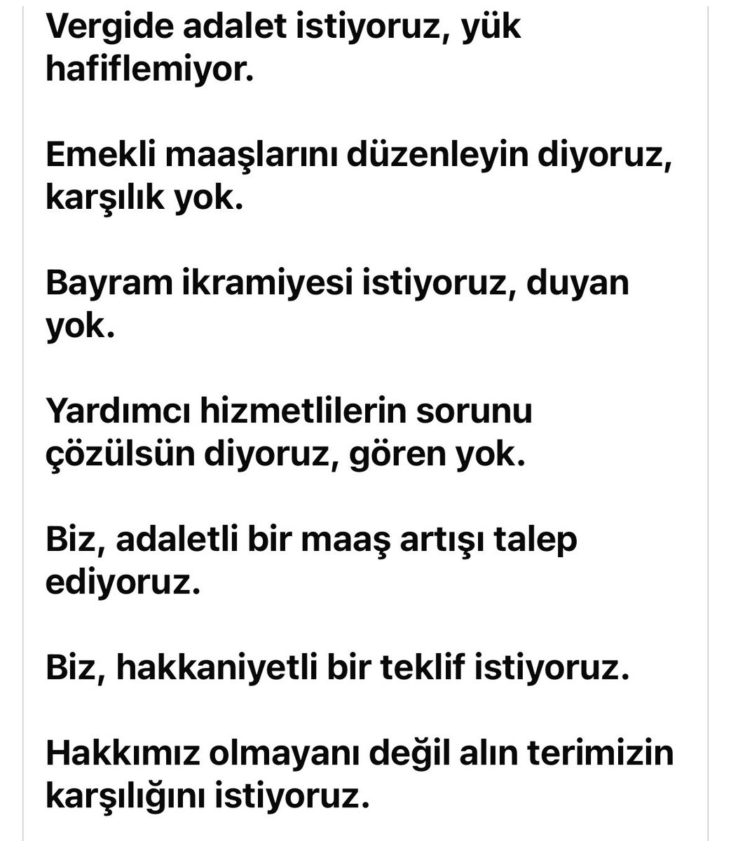 #MemurHakkınıİstiyor